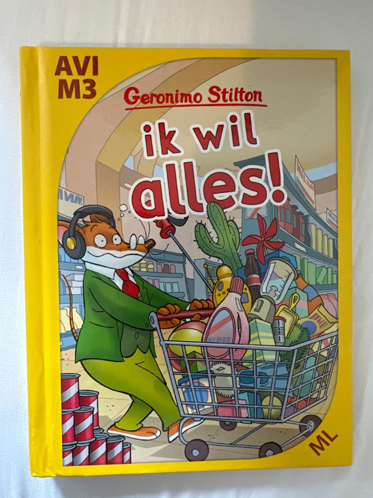 Geronimo Stilton: Ik wil alles! (AVI M3), Boeken, Ophalen of Verzenden, Gelezen, Fictie algemeen