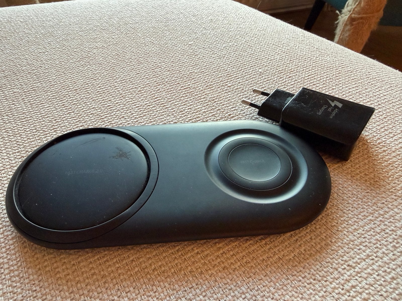 Samsung Draadloze Oplader Duo met Snellader, Ophalen, Draadloze oplader, USB-A, Gebruikt