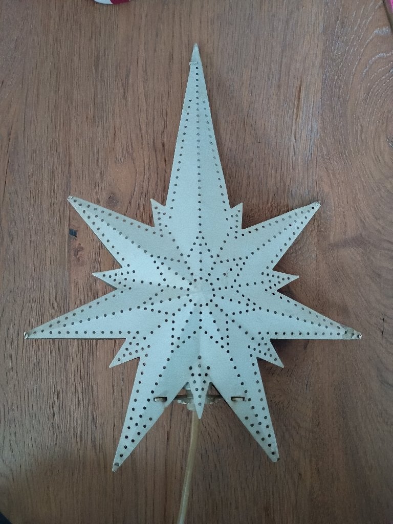 Vintage ster lamp kerst, Diversen, Ophalen of Verzenden, Gebruikt