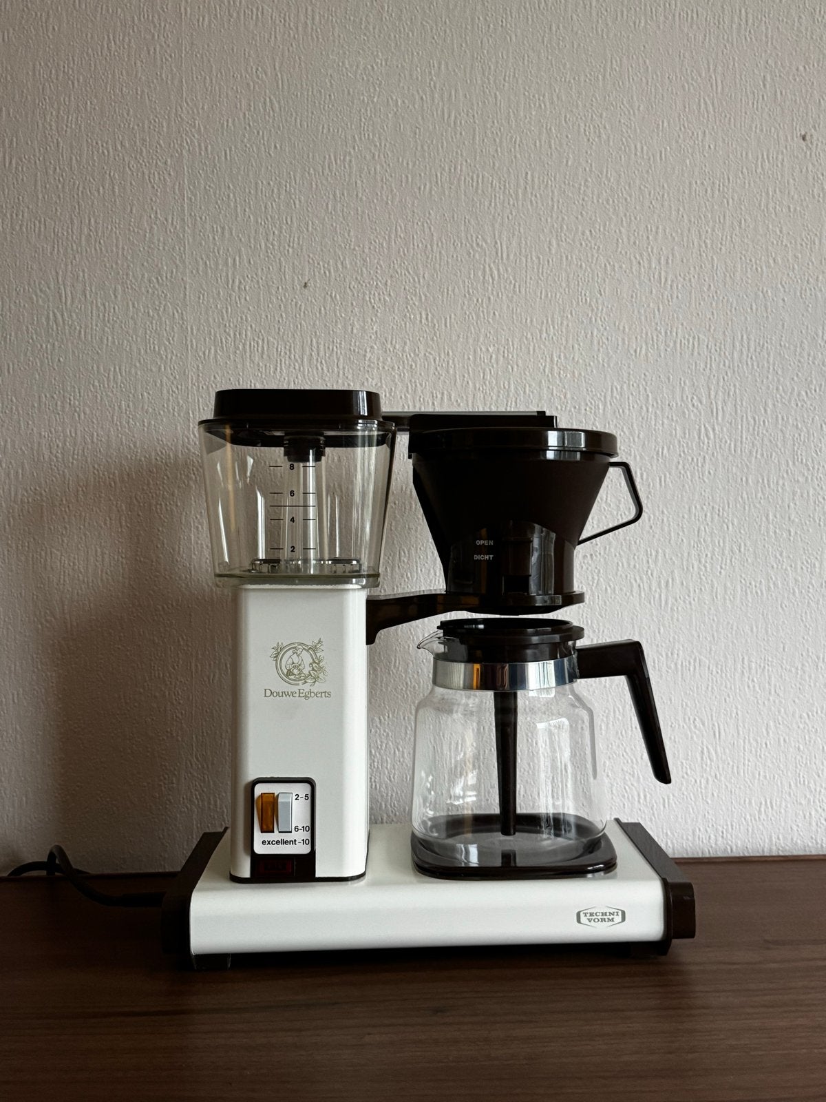 Vintage Douwe Egberts (Moccamaster) filterkoffiezetapparaat, 10 kopjes of meer, Gemalen koffie, Ophalen of Verzenden, Koffiemachine