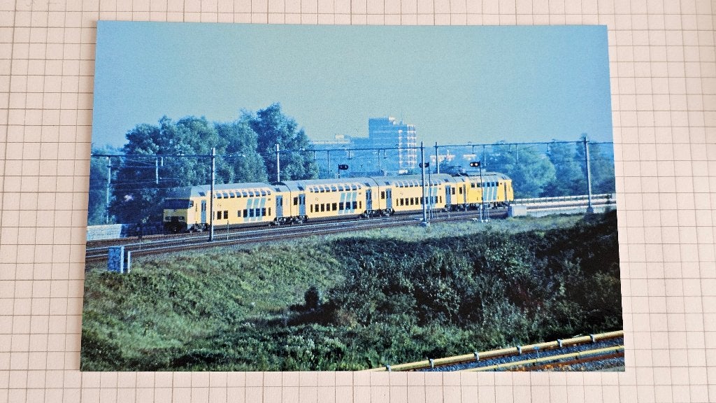 Foto TREIN NS Nederlandse Spoorwegen Dubbeldekker DDAR DDM, Verzenden, Gebruikt, Trein, Overige typen