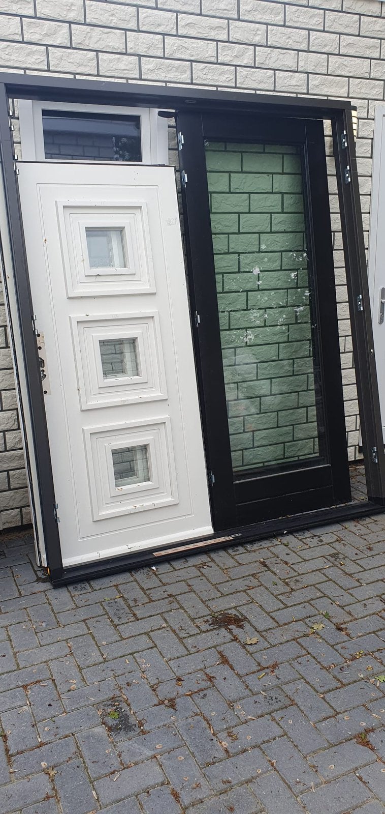 Dubbele deuren voordeur openslaande deuren garage deuren enz, Ophalen, 120 cm of meer, 200 tot 215 cm, Buitendeur