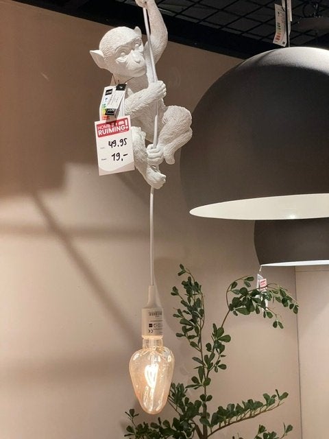 Hanglamp Aapje J-LINE, Ophalen of Verzenden, Nieuw, Kunststof, E27 (groot)
