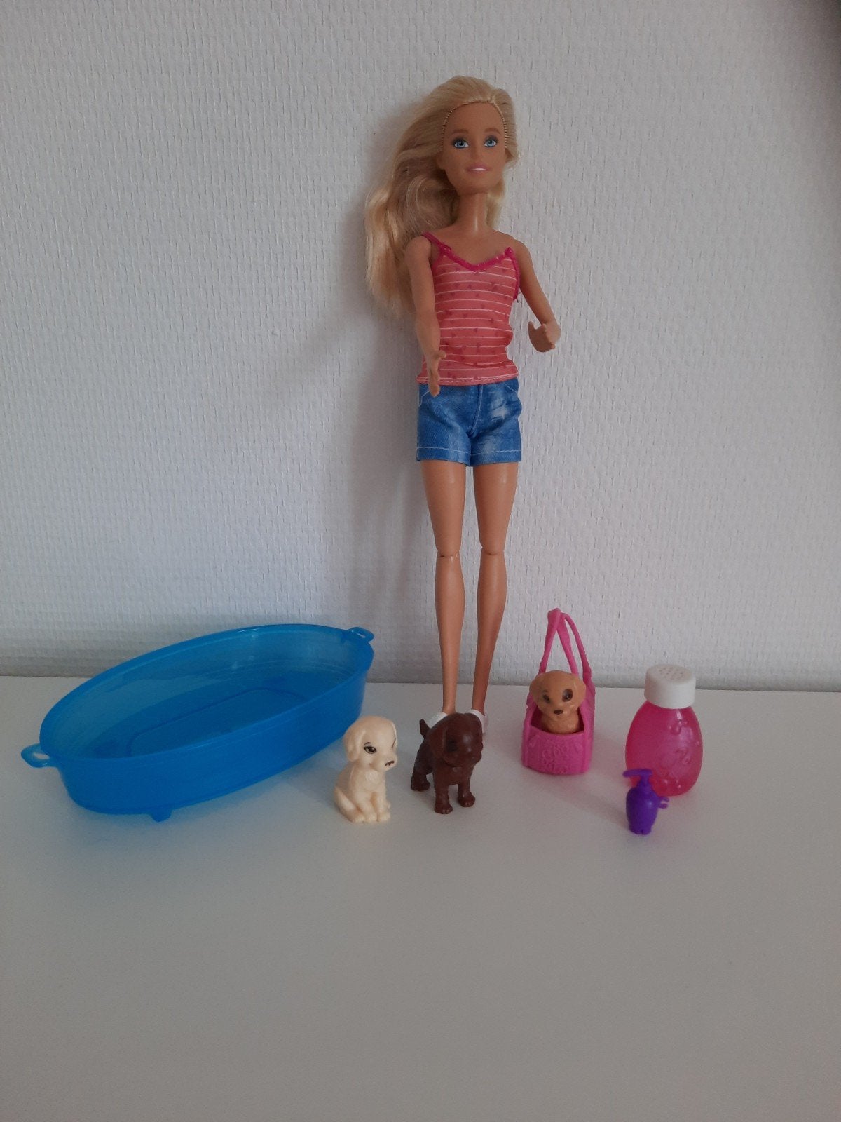 Barbie met honden en accessoires, Ophalen of Verzenden, Gebruikt, Barbie