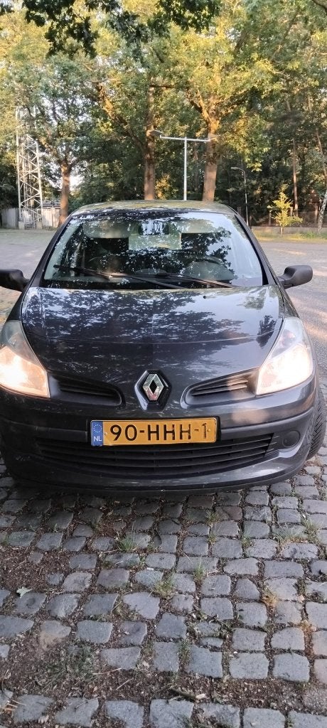 Renault Clio 1.2 16V 55KW 5-DRS E4 2008 Grijs, Auto's, Voorwielaandrijving, 74 pk, Zwart, 4 cilinders