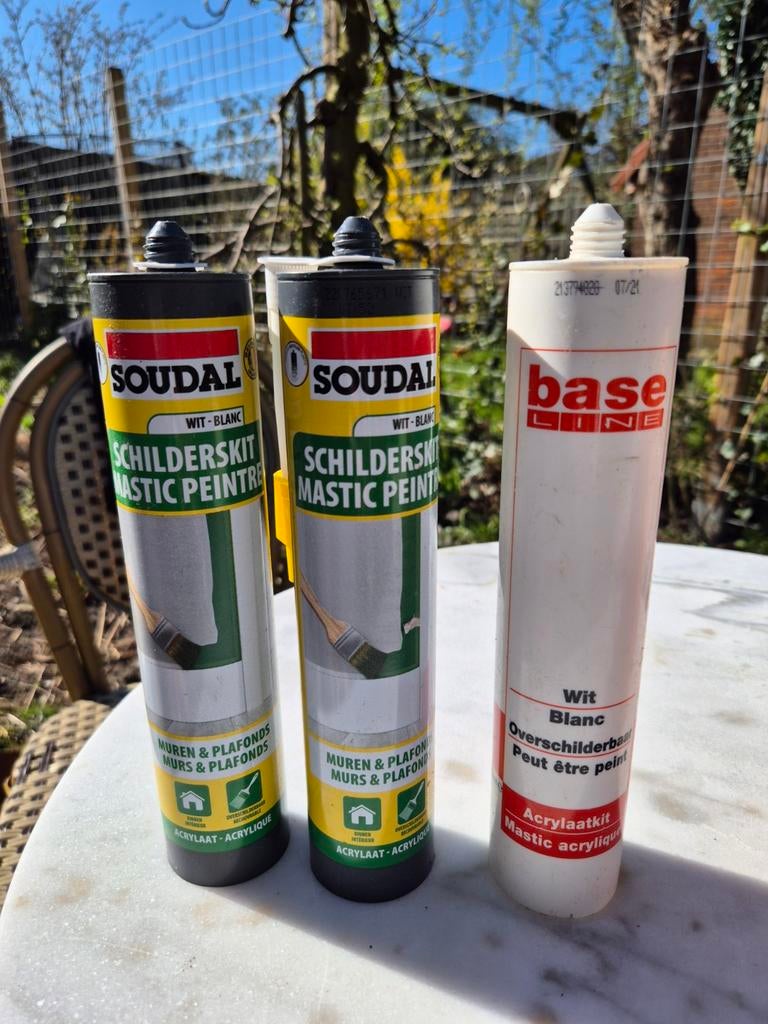 Soudal schilderskit muren & plafonds wit, Ophalen, Overige materialen, Minder dan 4 cm, Minder dan 5 m²