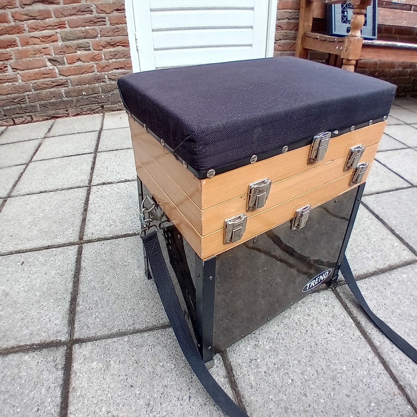 Mooie viskoffer met zitfunctie, Ophalen, Zo goed als nieuw, Koffer of Tas