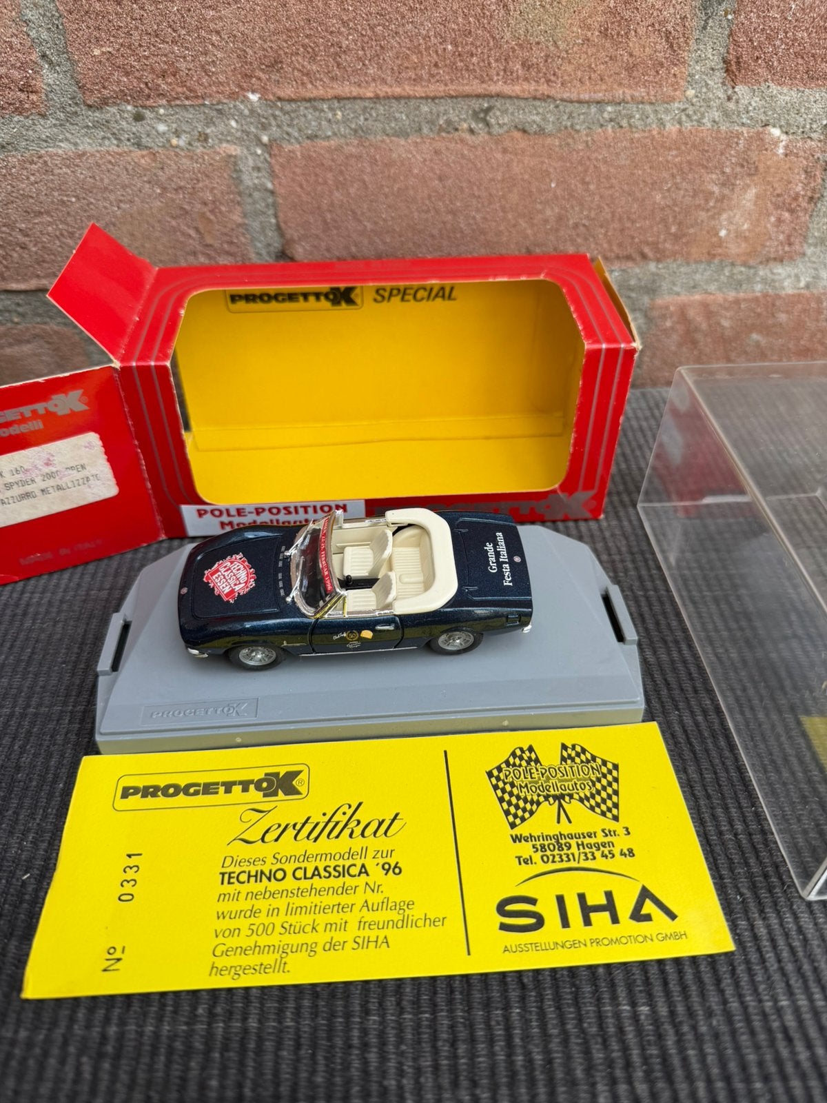 1:43 Progetto K Fiat Dino TECHNO CLASSICA limited Edition, Ophalen of Verzenden, Zo goed als nieuw, Auto, Overige merken