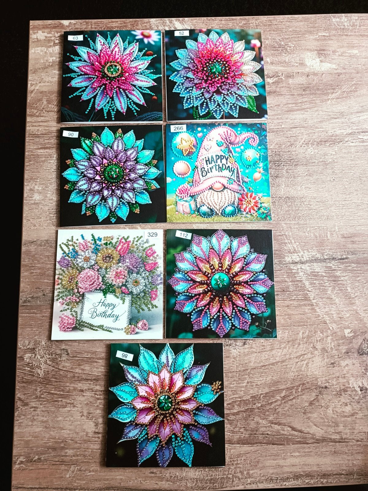 mooie daimond painting kaarten verjaardag, Ophalen of Verzenden, Nieuw, Overige thema's