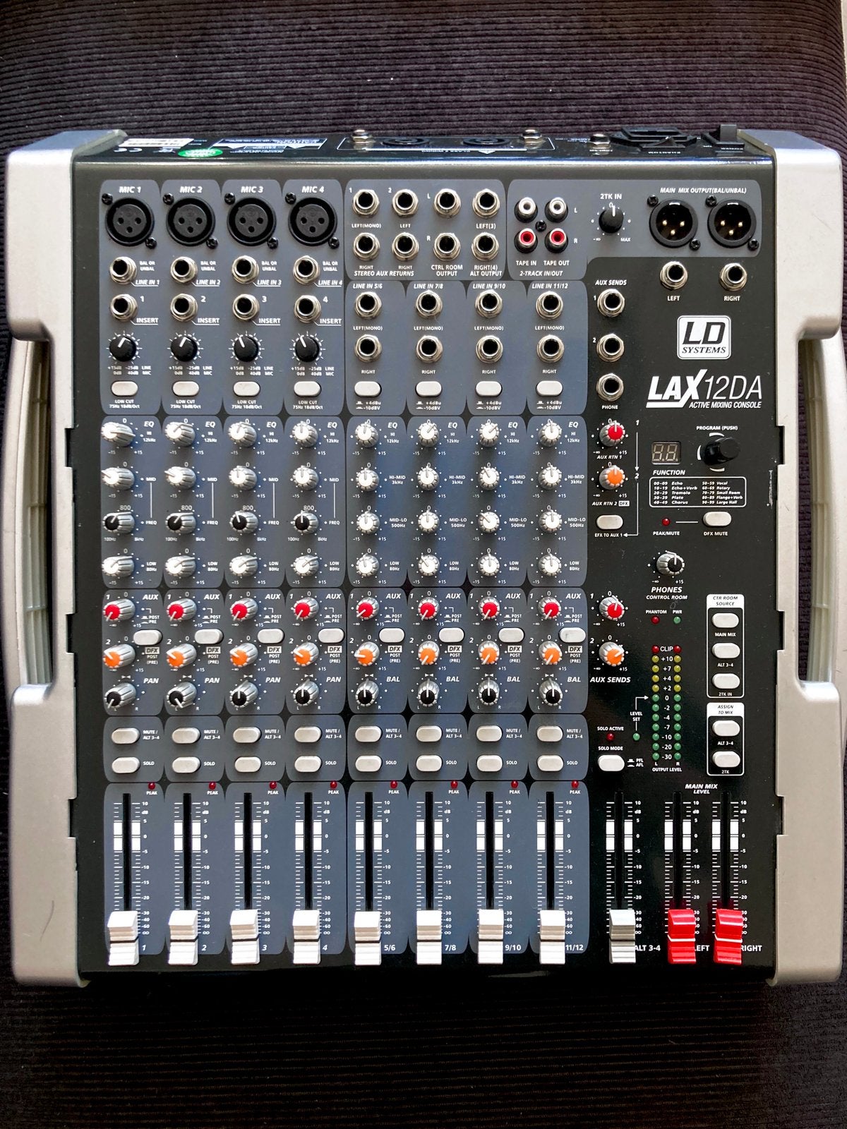 Powemixer 400W Stereo, 12 Channel, LD Systems LAX12DA, Ophalen of Verzenden, Zo goed als nieuw, 10 tot 20 kanalen