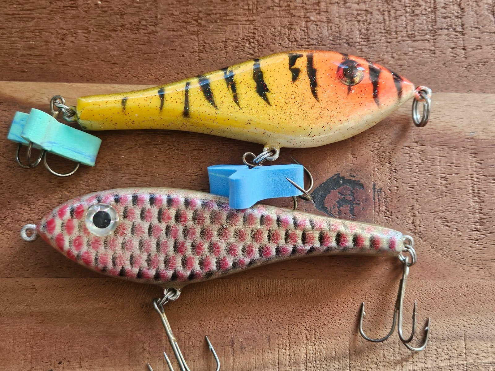 2x jerkbait, Watersport en Boten, Verzenden, Zo goed als nieuw, Overige typen