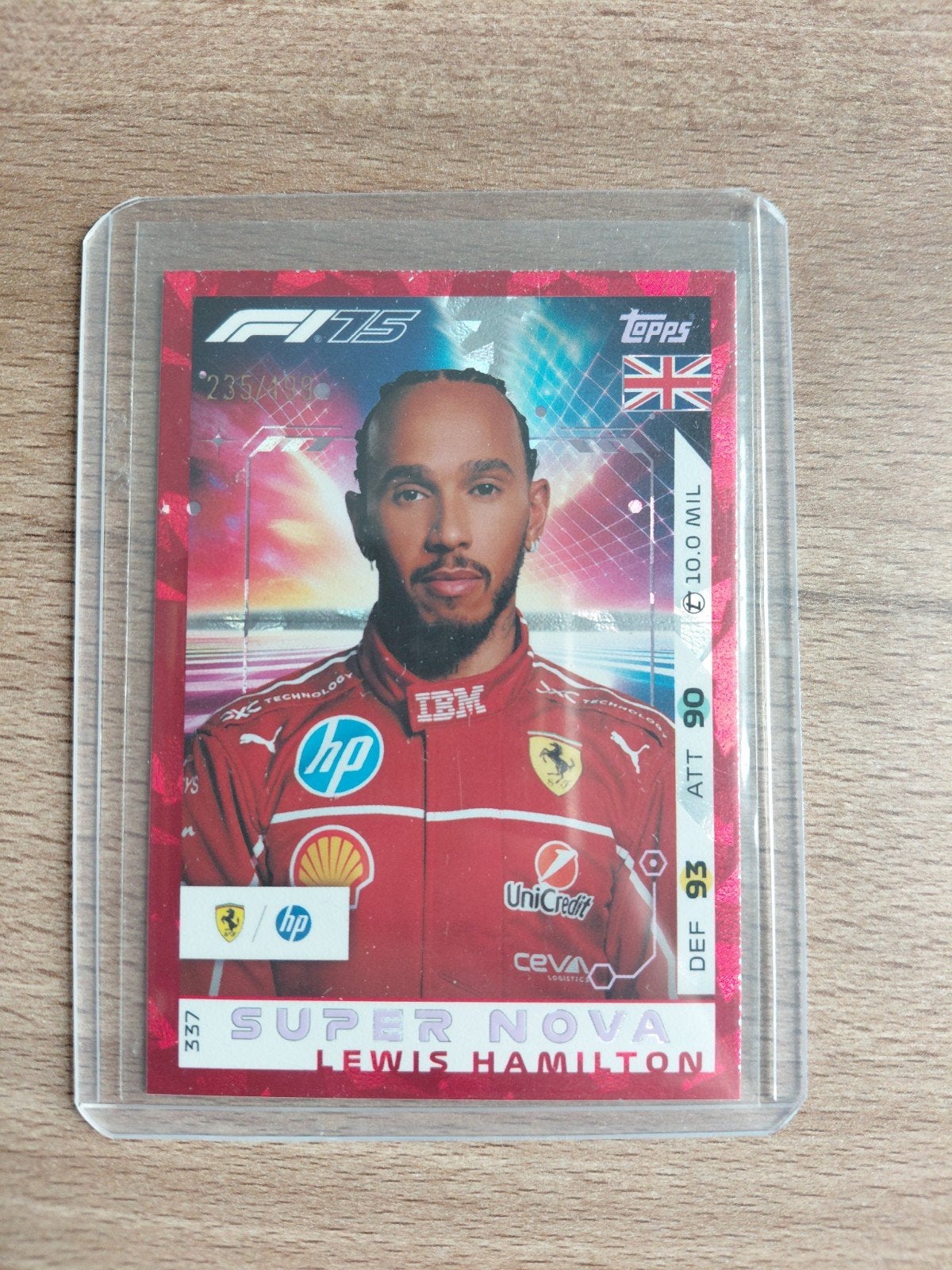 Lewis Hamilton - 2025 Topps F1 Turbo Attax RED, Verzenden, Nieuw, Plaatje