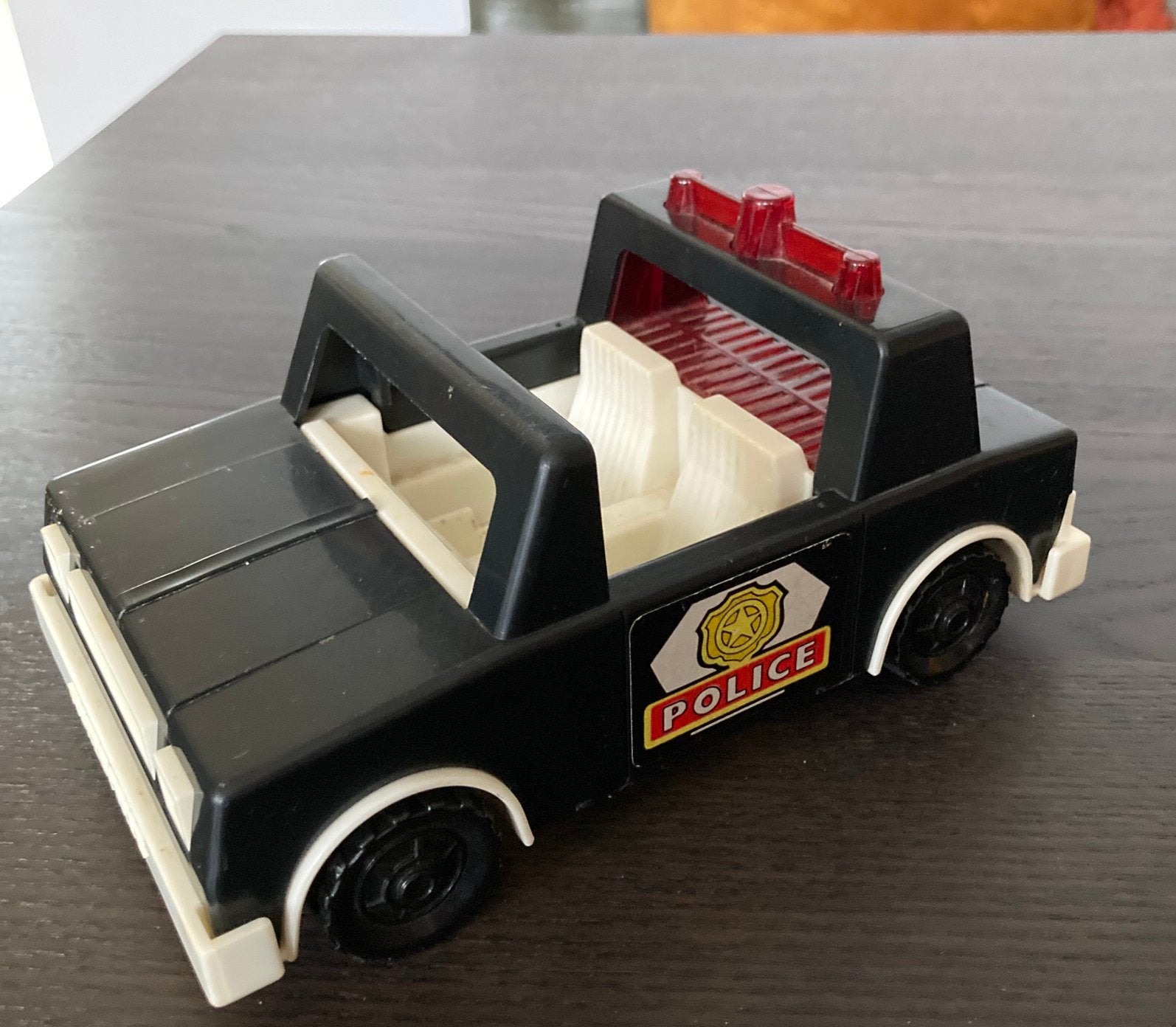 Mooie vintage 1981 Fisher Price politieauto, Ophalen of Verzenden, Gebruikt