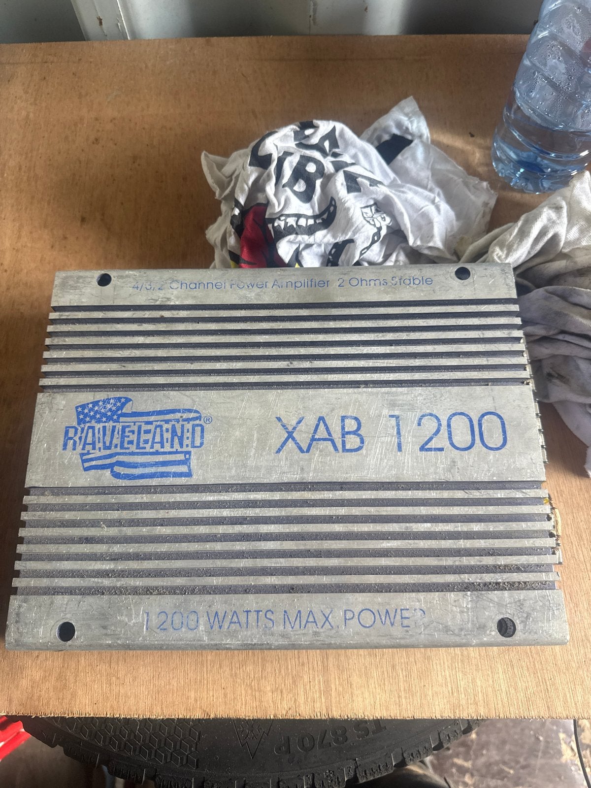 Raveland XAB1200 Subwoofer Versterker - 1200 Watt Max, 120 watt of meer, Ophalen, Overige merken, Gebruikt