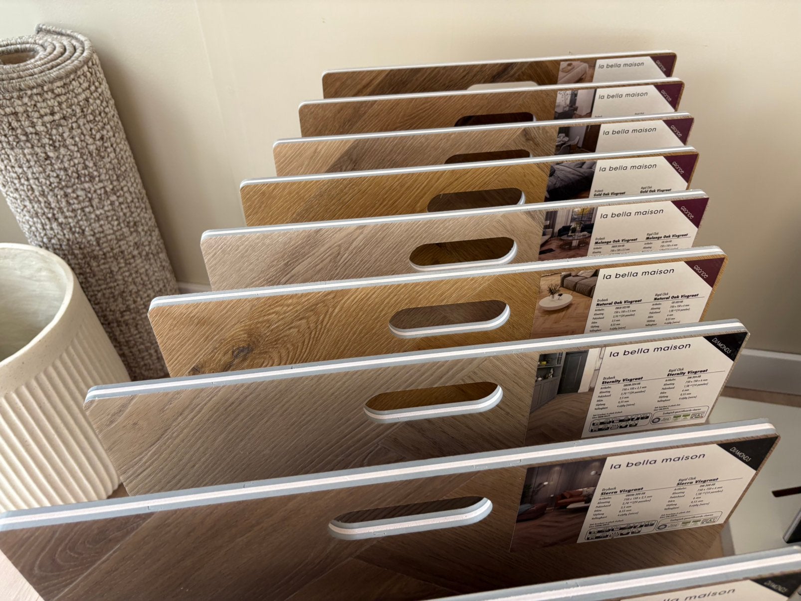 La Bella Maison plak pvc visgraat of rechte plank, Semi, 75 m² of meer, Nieuw, Ophalen of Verzenden