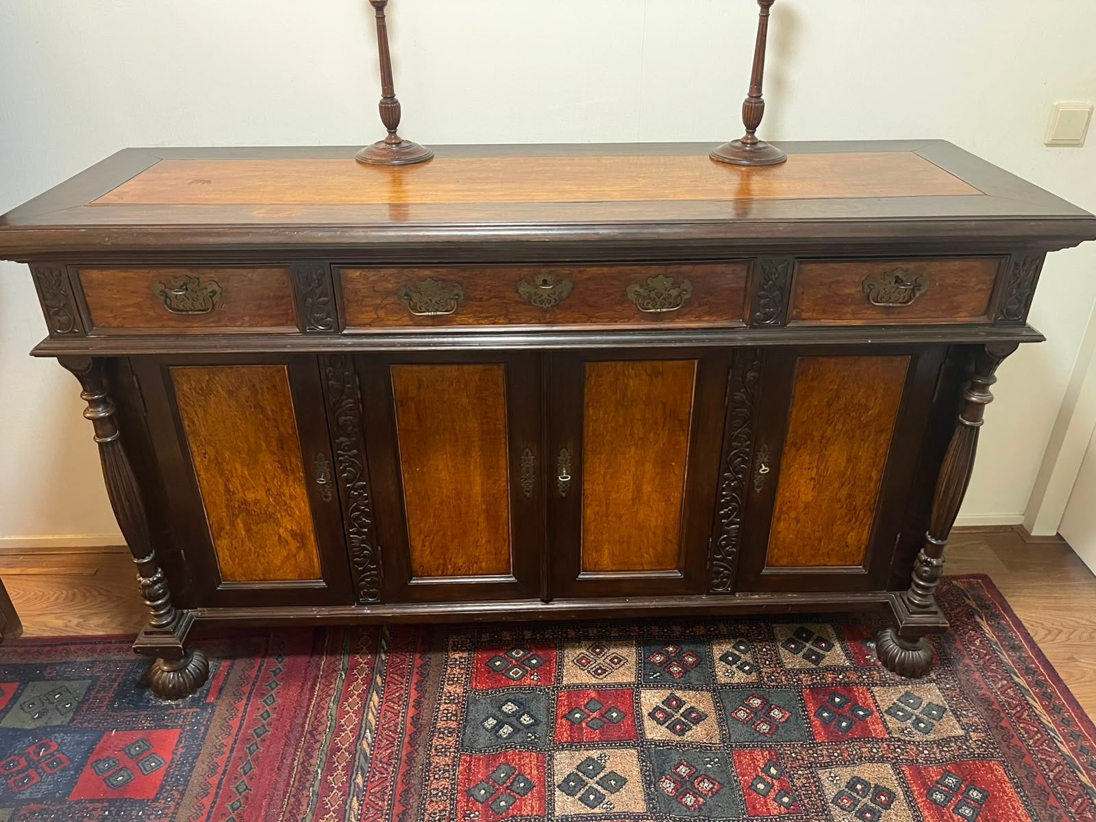 Antieke 19e eeuwse Nederlands-Indisch Hardhout Dressoir kast, Ophalen
