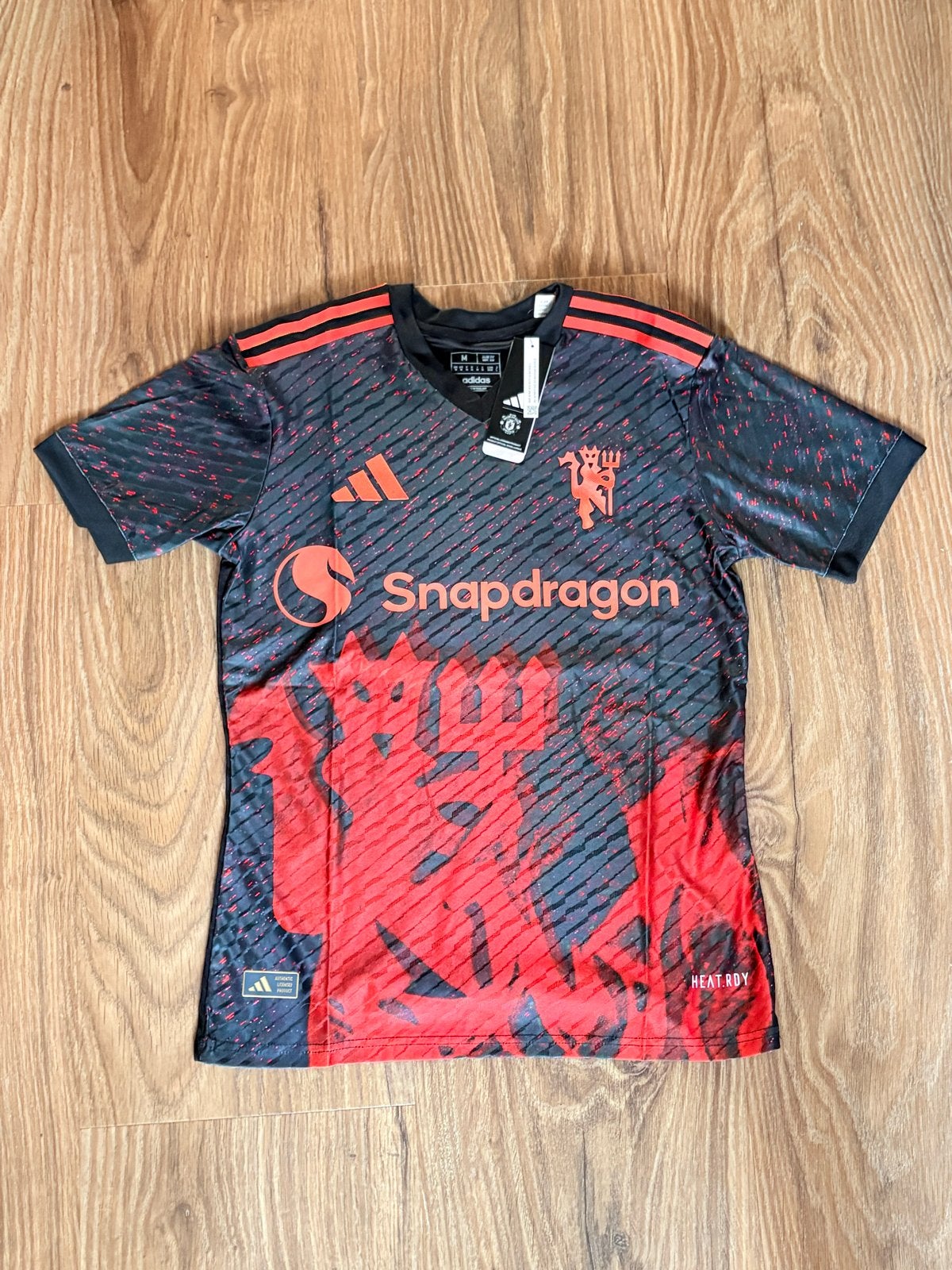 Manchester United Uitshirt 2023/2024 Bruno Fernandes Maat M, Maat 48/50 (M), Zwart, Nieuw, Ophalen of Verzenden