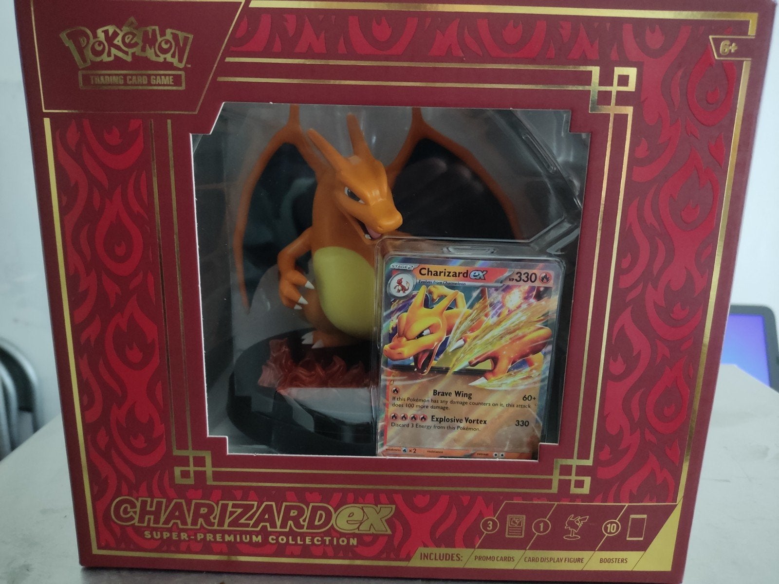 Pokémon TCG: Charizard ex Premium Collectie Box, Ophalen, Nieuw, Overige typen, Foil