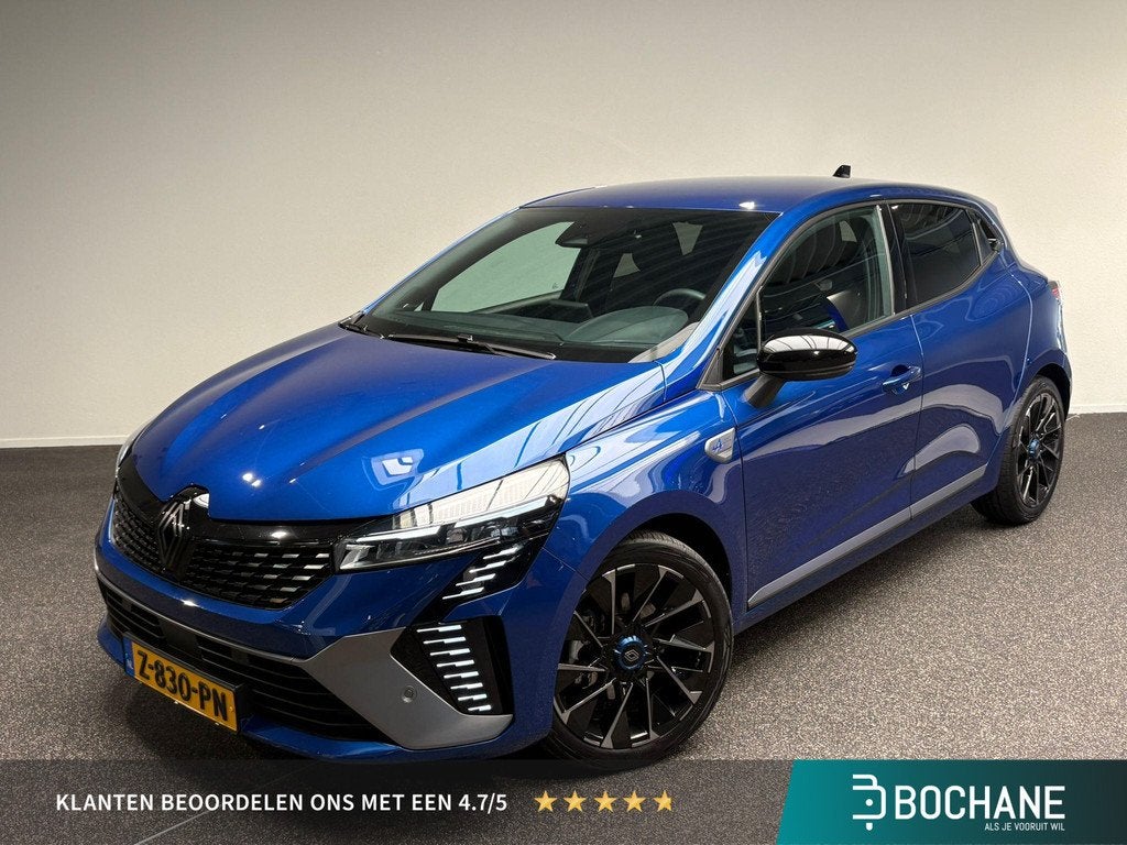 Renault Clio 1.6 E-Tech Full Hybrid 145 esprit Alpine | Blin, Auto's, Gebruikt, Met garantie (alle), Blauw, Leder en Stof
