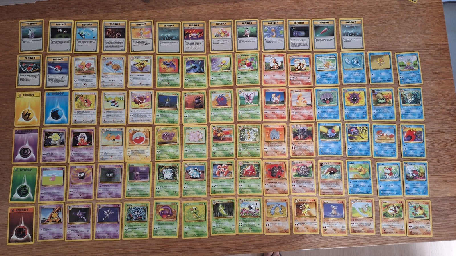 Mooie Engelse jaren 90 vintage Pokemon kaarten, Ophalen of Verzenden, Zo goed als nieuw, Meerdere kaarten