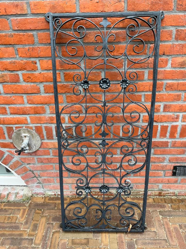 Smeedijzeren wandrek / ornament - 118x50 cm, Ophalen, Gebruikt