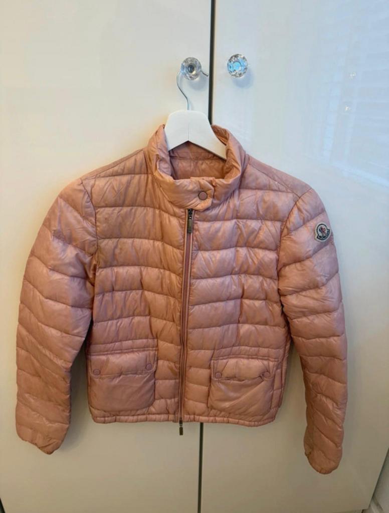 Moncler jas maat 0 (34), Ophalen of Verzenden, Gedragen, Maat 34 (XS) of kleiner, Roze