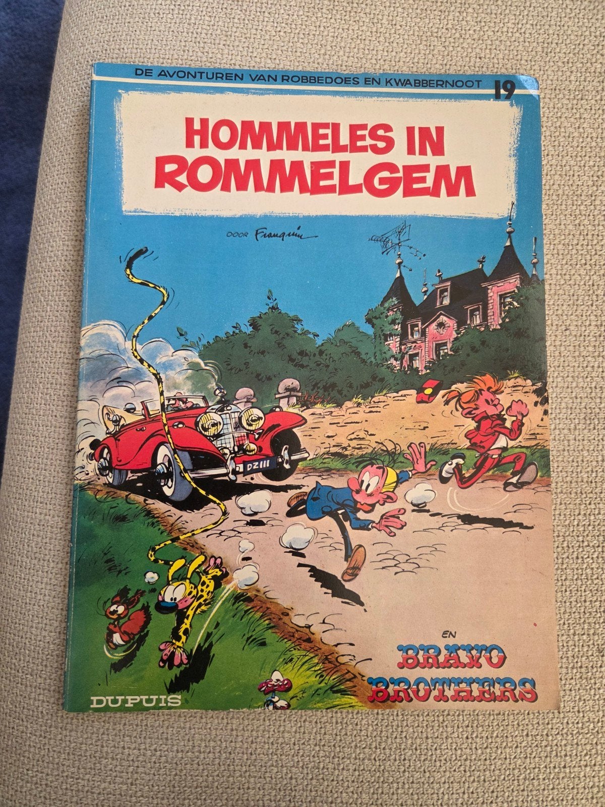 Robbedoes en Kwabbernoot: Hommeles in Rommelgem, Eén stripboek, Ophalen of Verzenden, Gelezen, Franquin