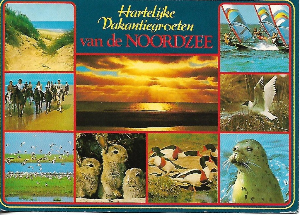 Noordzee- -9-luik., Verzenden, 1980 tot heden, Gelopen, Noord-Holland