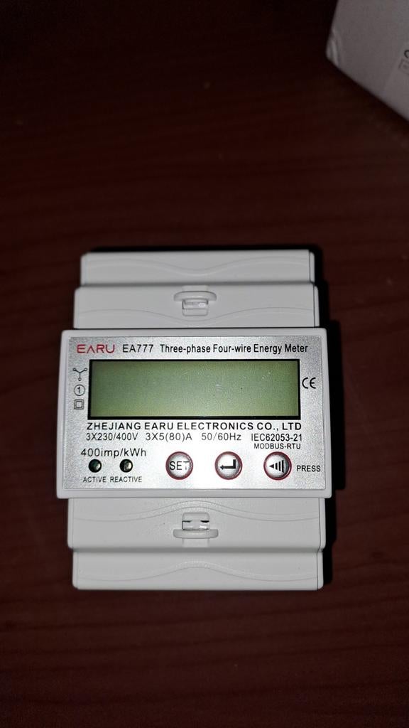 Digitale 3-fase kWh meter met modbus, Hobby en Vrije tijd, Ophalen of Verzenden