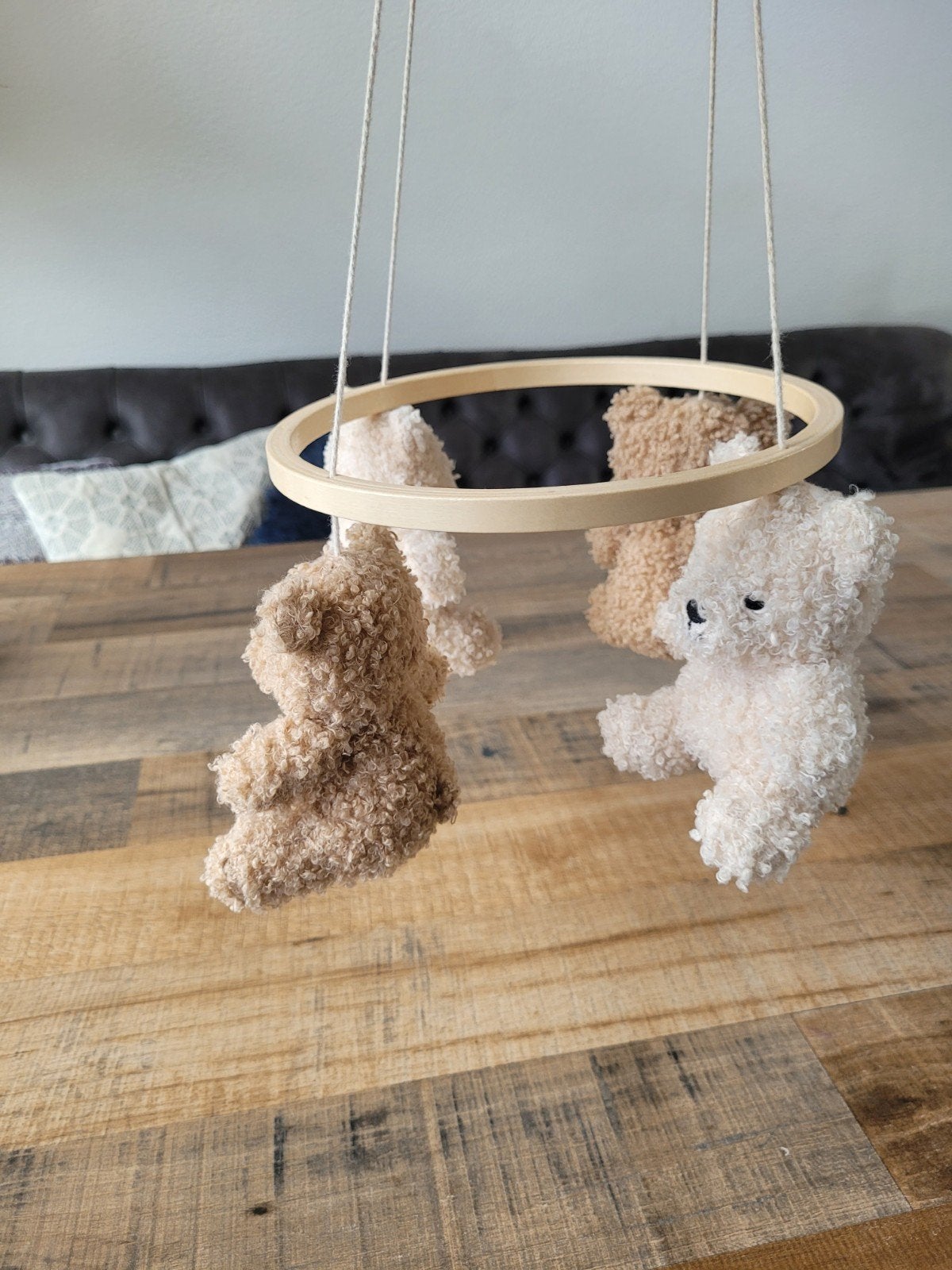 Jollein Teddy Bear Boxmobiel Naturel / Biscuit, Ophalen, Zo goed als nieuw, Mobiel