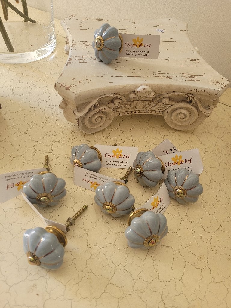 Nieuwe porseleinen kastknoppen Clayre & Eef p/st 2.95, Heikant 21 Kaatsheuvel, Meerkleurig, Belle Vieille Brocante, Nieuw