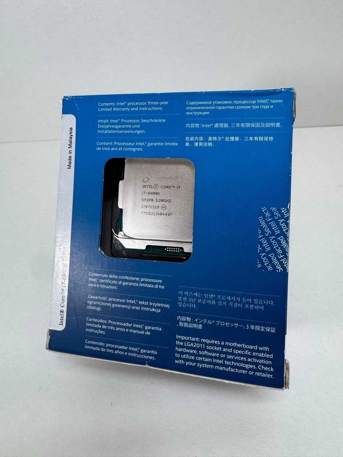Intel Core i7-6900K Processor - Nieuw in Doos Nl, Computers en Software, 8-core, Onbekend, Nieuw, Ophalen of Verzenden