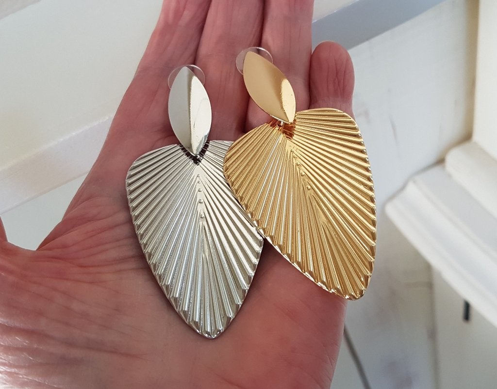 Statement Oorbellen in Goud of Zilverkleur, Overige materialen, Verzenden, Nieuw, Knopjes of Stekers