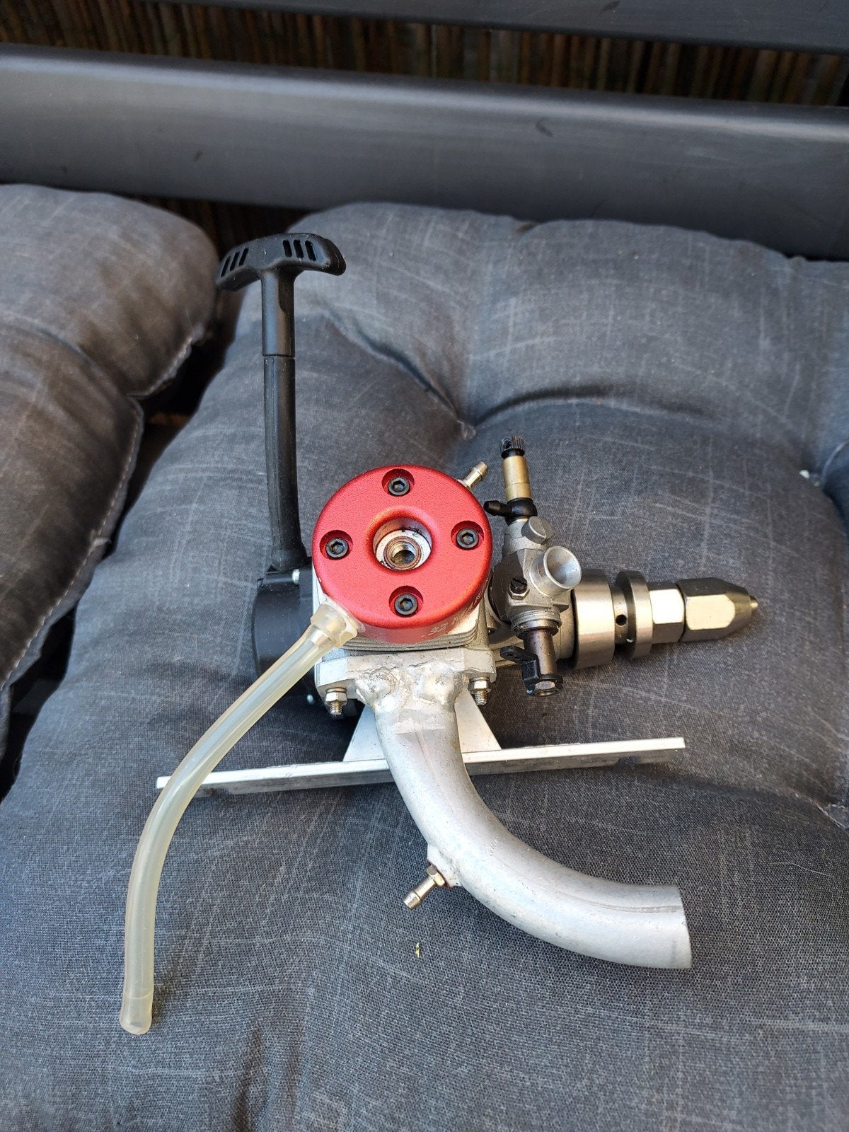 rc boot motor met koelkop en uitlaat, Ophalen of Verzenden, Nieuw, Groter dan 1:32, Overige merken