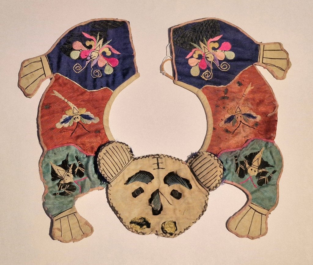 Chinese kinderkraag, 22 cm, Textiel, Overige typen, Handgemaakt
