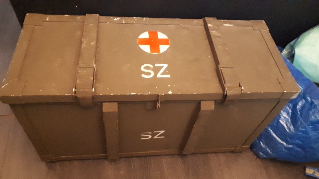 legerkist, Ophalen, Gebruikt, Minder dan 50 cm, 75 tot 100 cm
