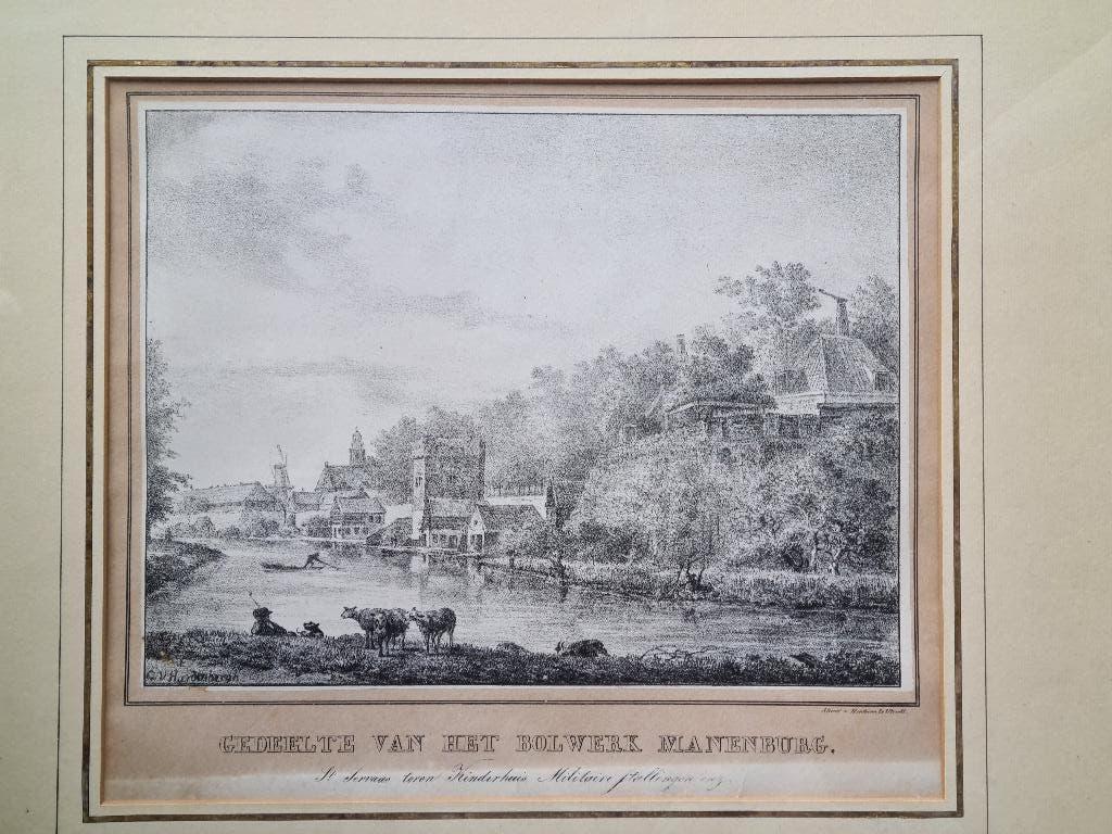 Litho print / Utrecht, Antiek en Kunst, Kunst | Litho's en Zeefdrukken, Ophalen of Verzenden