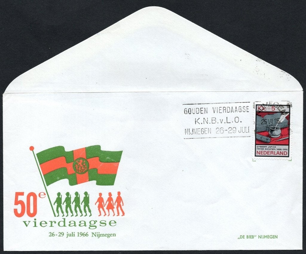 50e Vierdaagse Nijmegen 1966, Verzenden, Envelop