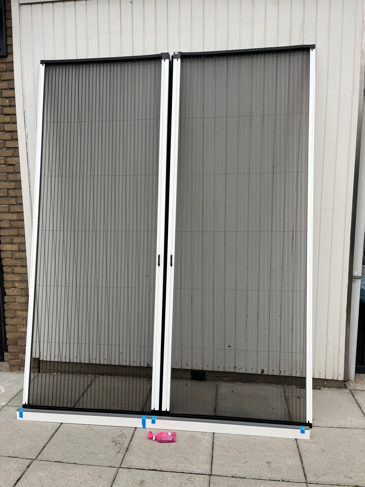 Luxaflex hordeuren in plissé (nieuw) 253x194 (dubbelzijdig), 200 cm of meer, Wit, 150 tot 200 cm, Nieuw