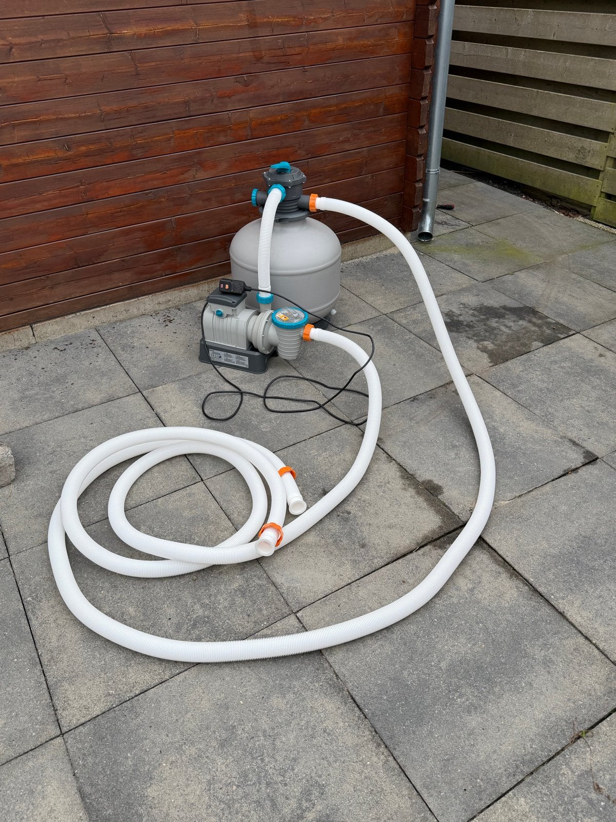 Zwembad zandfilterpomp met slangen, Tuin en Terras, Zwembad-toebehoren, Ophalen, Nieuw, Zwembadpomp