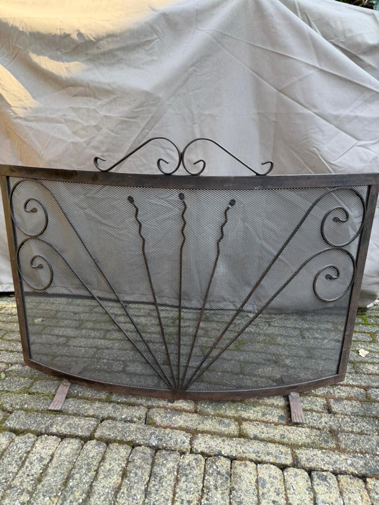 Vonkenscherm open haard, spatscherm, Huis en Inrichting, Ophalen, Gebruikt, Inbouwhaard, Houthaard