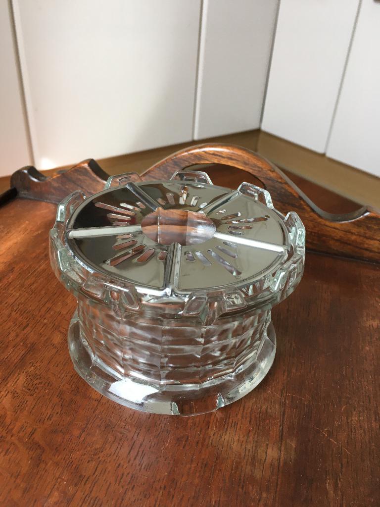 Verkade theelichtje (komfoortje) met Verkade waxinelichtje, Ophalen of Verzenden, Gebruikt