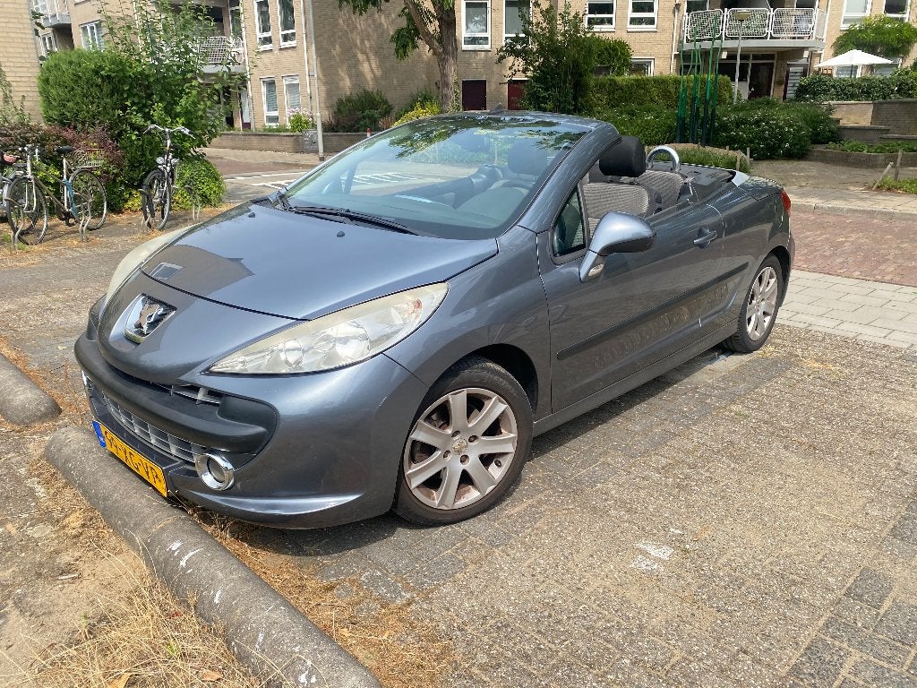 Peugeot 207 1.6 16V CC 88KW 2007 Grijs, 4 cilinders, Cabriolet, 4 stoelen, Origineel Nederlands