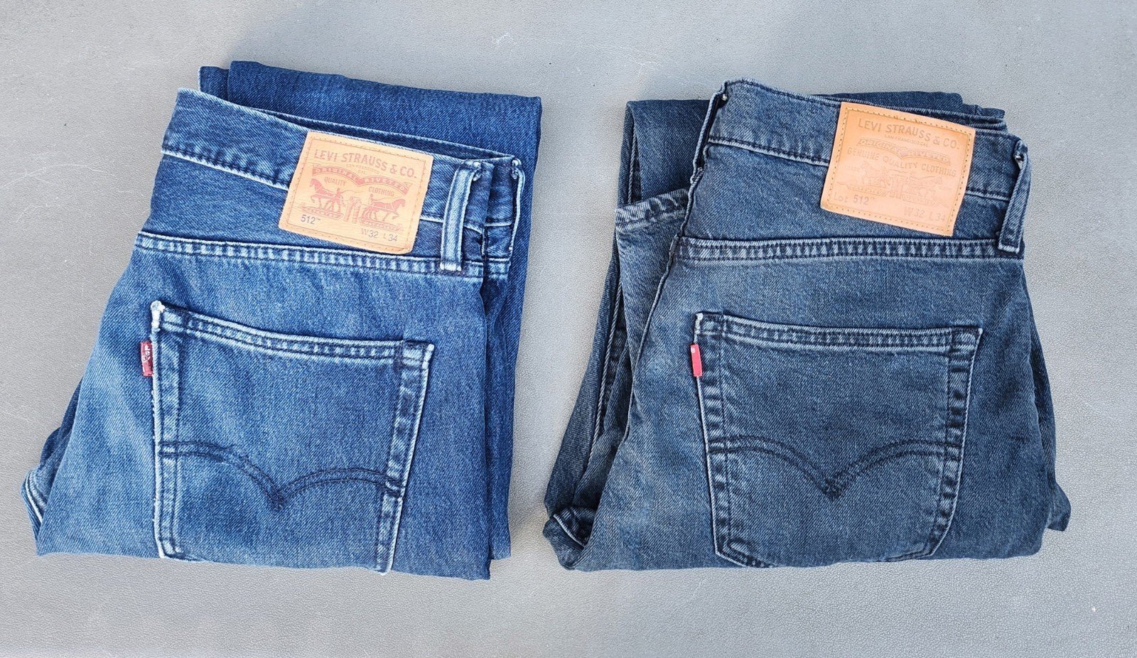 Levi's 512, Ophalen of Verzenden, Zo goed als nieuw, Blauw, W33 - W34 (confectie 48/50)