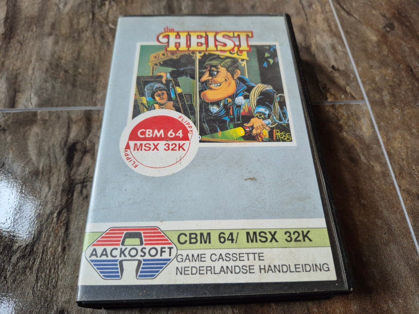 Commodore 64 C64 Cassette Game: The Heist (Aackosoft), 1 speler, Ophalen of Verzenden, Gebruikt, Avontuur en Actie