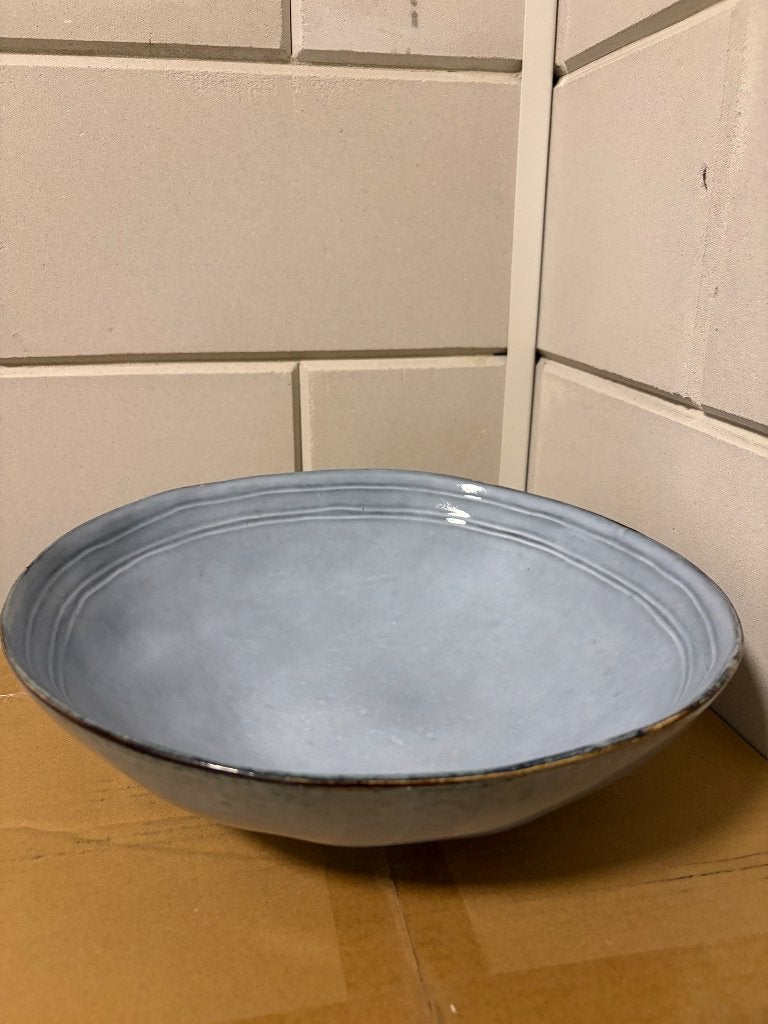 Schaal Toscane XENOS - lichtblauw - ø30 cm, Overige merken, Keramiek, Nieuw, Ophalen of Verzenden