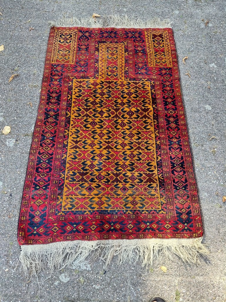 Oosters tapijt, Beloutch bidkleed, lxb = 132 x 88 cm., Ophalen of Verzenden