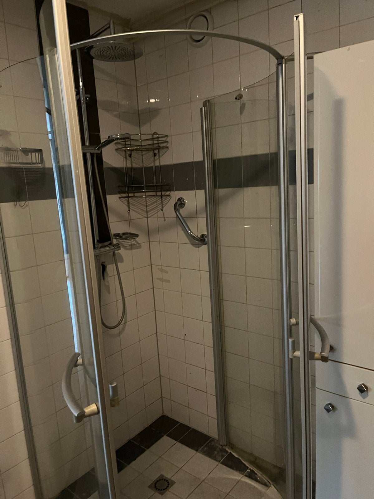 Glazen douchecabine - Gebruikt, Doe-het-zelf en Verbouw, Sanitair, Ophalen, Gebruikt, Glas, Douche