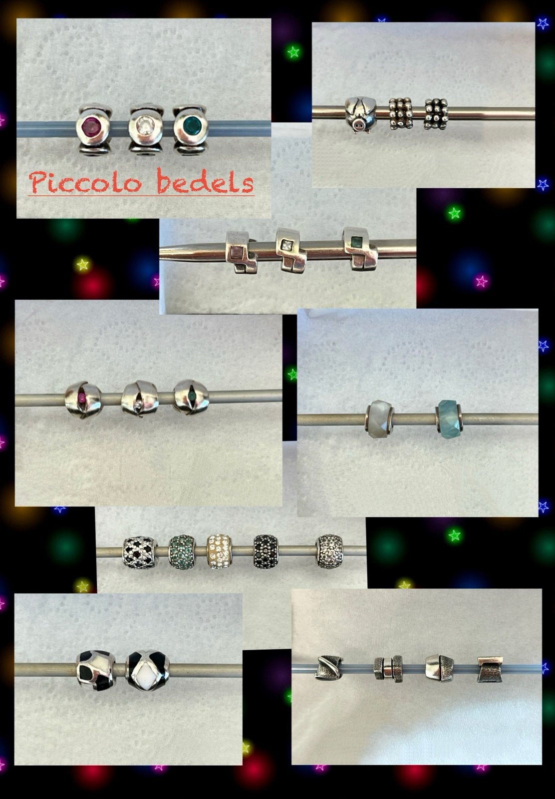 Diverse originele Picollo bedels, Overige merken, Gebruikt, Ophalen of Verzenden, 4 bedels of meer