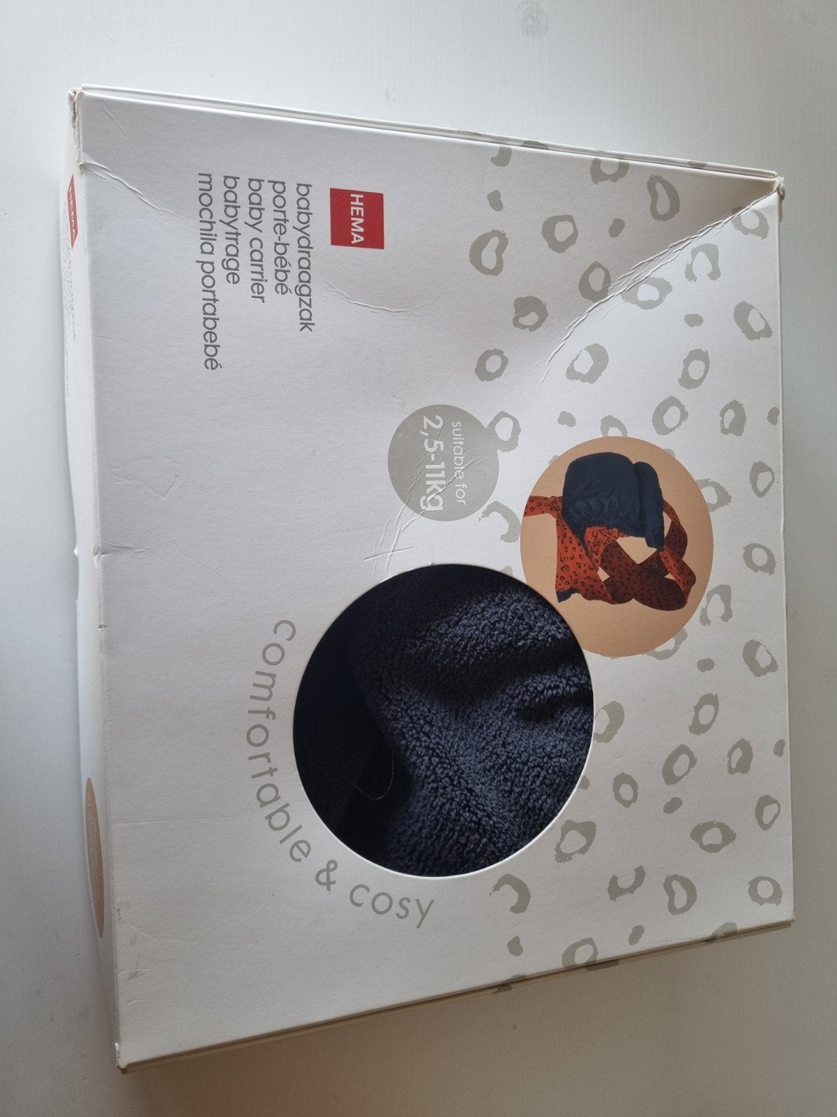 Hema Baby Draagzak - Comfortabel & Cosy (2.5-11KG), Kinderen en Baby's, Babydragers en Draagdoeken, Zo goed als nieuw, Buik, Draagzak